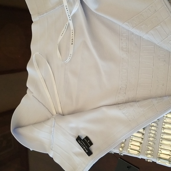Brand new with tickets on Marciano bodycon - Fire and ice bandage dress - Picture 7 of 8